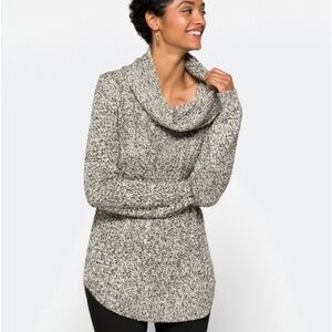 Cowl Neck Sweater RD Style size Lg Cotton Blend ~NWT